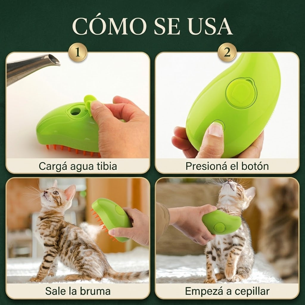 Cómo se usa el cepillo a vapor